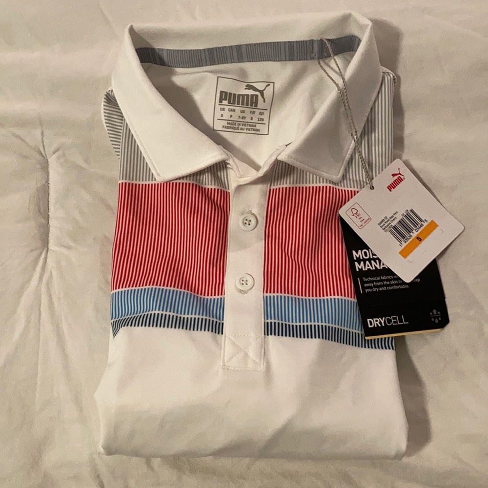 New Puma Junior polo golf shirt